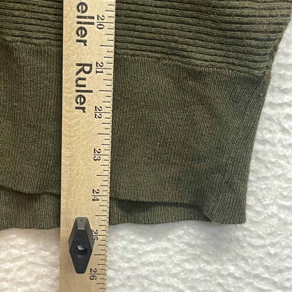 Truth By Republic Sweater Womens XS Green Ribbed Button Front Knit Cardigan - Picture 10 of 11